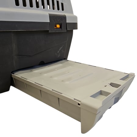 صندوق تنقل للقطط ايطالي مدمج مع لتر بوكس ومساحة تخزين داخلية