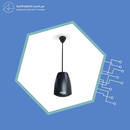 سماعة سقفية متعلقة إحترافية قوة 30 وات لون اسود