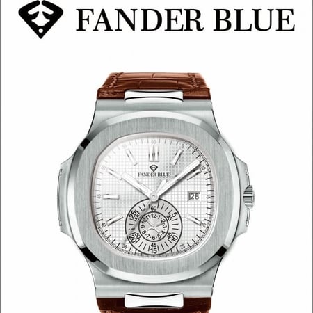 ساعة فندر بلو جلد