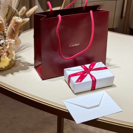 Cartier blue card holder