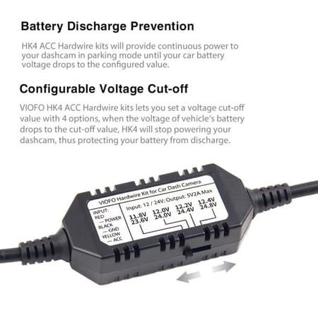 قطعة VIOFO HK4 Type C لتوصيل الفيوز - تايب سي - وصلة الوقوف