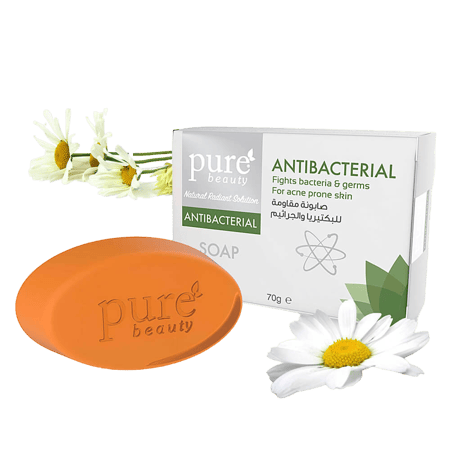 بيور بيوتي صابونة مقاومة للبكتيريا والجراثيم - 70 جرام