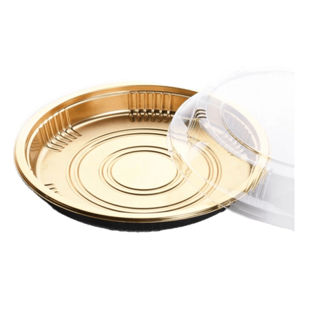 صينية دائرية من فورزان سوشي مع غطاء رقم 61 ( ربطة 10 حبة )