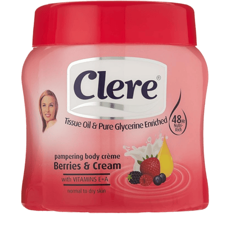 كلير كريم جسم التوت والكريم - 500 مل