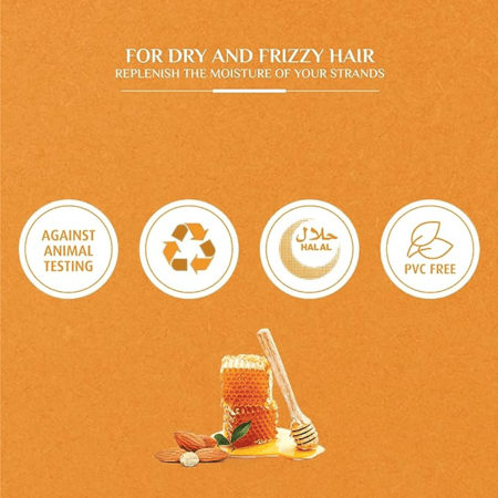 فاتيكا شامبو الشعر لوز وعسل للشعر الجاف المجعد - 700 مل