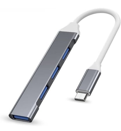 موزع USB 3.0 عالي السرعة بـ4 منافذ USB 3.0 وموزع نوع سي 5 جيجابايت في الثانية للكمبيوتر من كيتيك