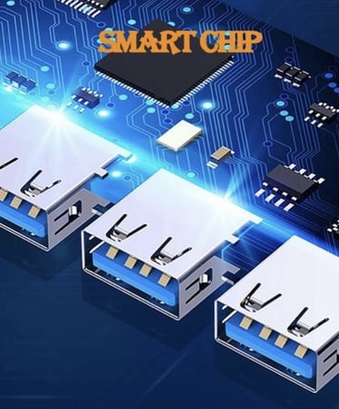 موزع USB 3.0 عالي السرعة بـ4 منافذ USB 3.0 وموزع نوع سي 5 جيجابايت في الثانية للكمبيوتر من كيتيك