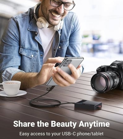 قارئ بطاقة ذاكرة USB 3.0، USB C 4 في 1 محول OTG لبطاقات SD مايكرو SD SDHC SDXC CF CFI TF مايكرو SDXC مايكرو SDHC MS MMC UHS-I متوافق مع ماك بوك وسان ديسك ايباد برو وجالكسي وغيرها.