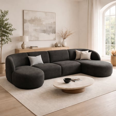 رويال | كنبة سحابية مريحة بوكليه 350×170×170 سم