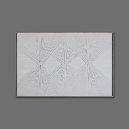 لوحة منزلية بيج - قماش متداخل