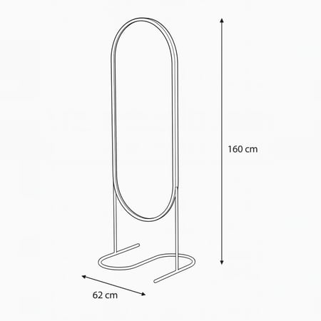 مرايا استاند - حديد ذهبي - قواعد مموجه