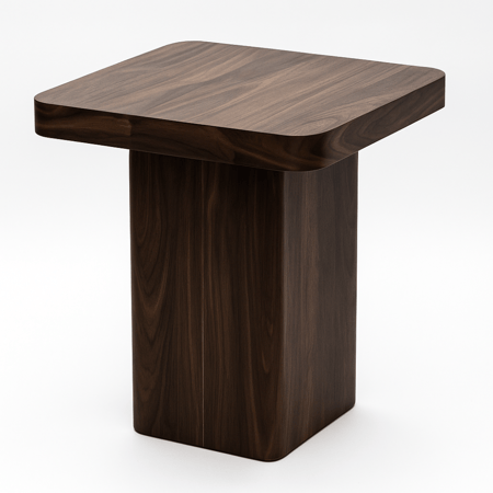 طاولة جانبية أنيقة بلون البني، بتصميم عصري وحجم مثالي للزوايا الصغيرة. تضيف لمسة راقية ومميزة لأي مساحة.