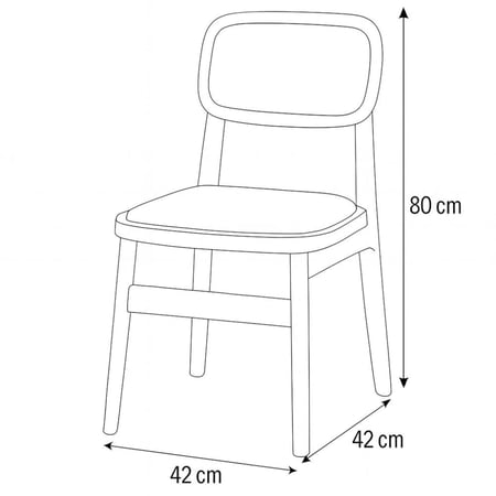 كرسي خشبي بظهر من القش الطبيعي ومقعد مبطن بلون بيج، يجمع بين الطابع الكلاسيكي والراحة العصرية.