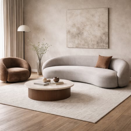 رويال | أريكة القمة المتطورة على شكل حرف L - بيج وبني - 220×90×86 سم