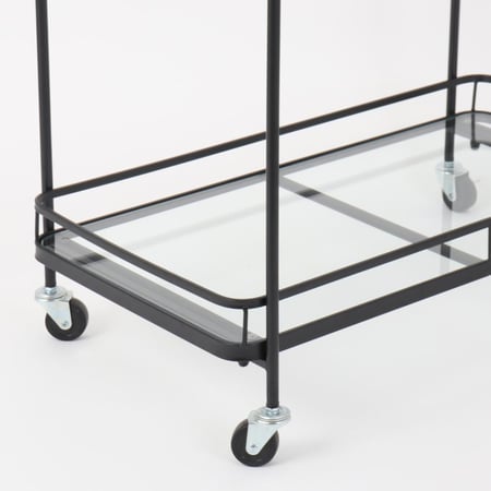 عربه تقديم دورين زجاج - مقبضين لليد