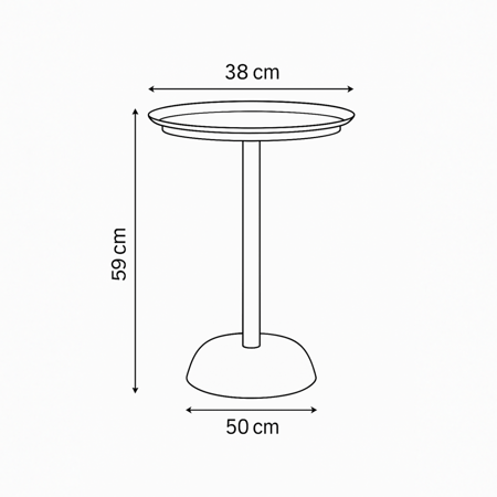 طاولة جانبية بلاستك
