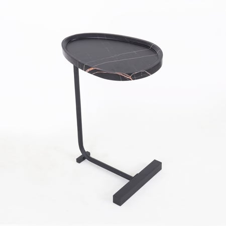 طاولة لوتس جانبيه - خشب أسود