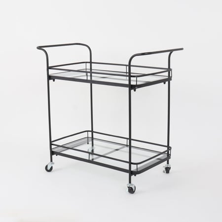 عربه تقديم دورين زجاج - مقبضين لليد