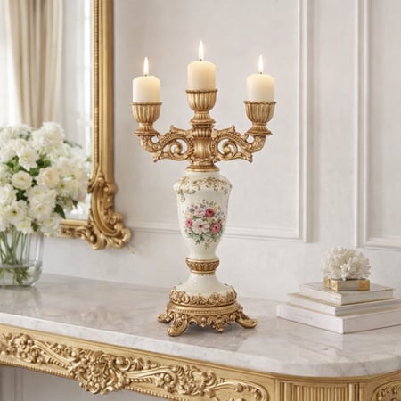 تحفه شمعدان سيراميك باللمسه الايطالية