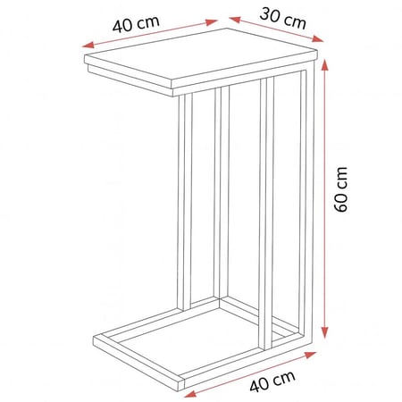 طاولة خدمة ستايلكس - سطح رمادي