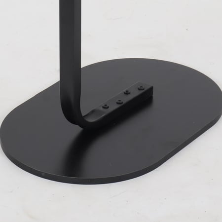 طاولة خدمة أوبتيمو - سطح بني بمجرى مدمج - قاعدة معدن