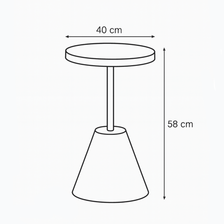 طاولة خدمة خشب بني قواعد خزف بيج