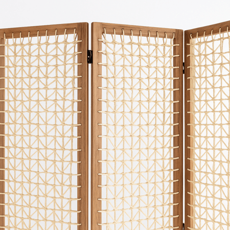 بارتشن خشب فاتح مفرغ - 4 قطع