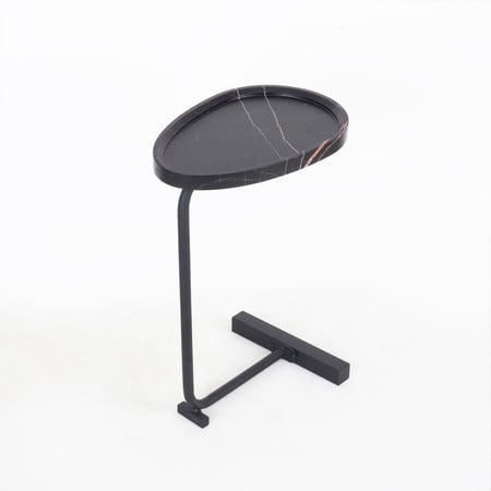 طاولة لوتس جانبيه - خشب أسود