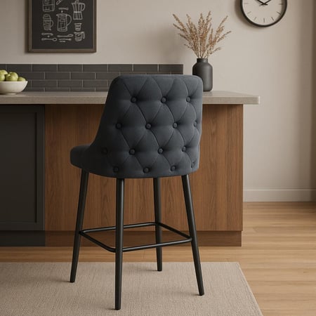 كرسي بار بيج رمادي فاتح