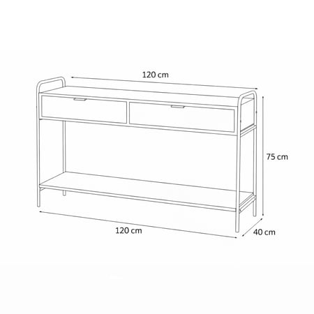 مدخل خشبي مع درجين - قواعد سوداء - رف للتخزين