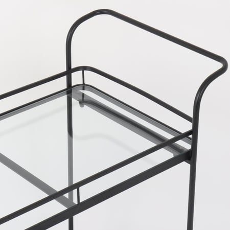 عربه تقديم دورين زجاج - مقبضين لليد