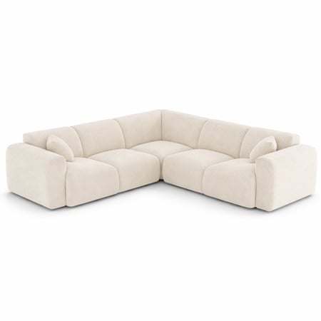 كنبة زاوية متناظرة من نوليو، 5 مقاعد، 252 سم