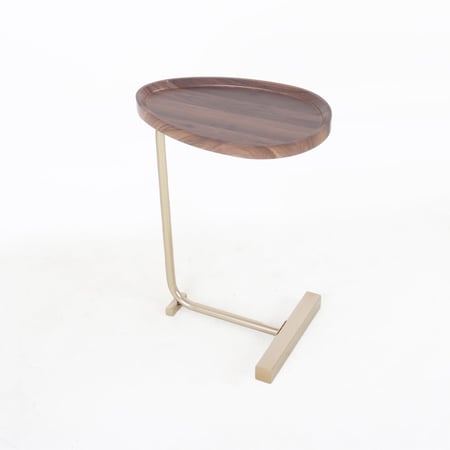 طاولة لوتس الجانبيه بني ذهبي