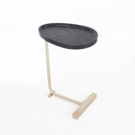 طاولة لوتس جانبيه - لون ذهبي أسود