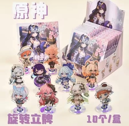 Genshin Impact-Rotating Acrylic Stand / قنشن امباكت ستاند اكريليك دوار