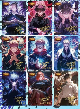 Jujutsu kaisen cards, 1 pack/ بطاقات جوجيتسو كايسن 1 ظرف
