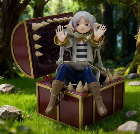 Sousou No Frieren figure mimic/ مجسم فريرن مع صندوق الميمك