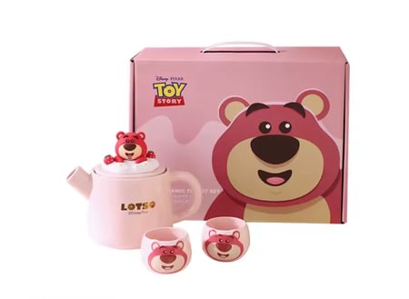 Lotso Ceramic Teapot Set / مجموعة الشاي لوتسو  من ديزني