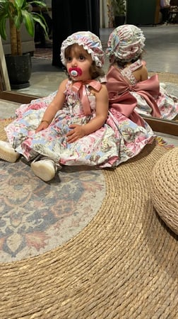 فستان قماش مورد ،تصميم راقي , شامل القبعه