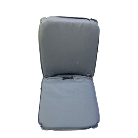 كرسي ارضي اسفنج من بخامة المخمل خمس درجات للظهر رصاصي