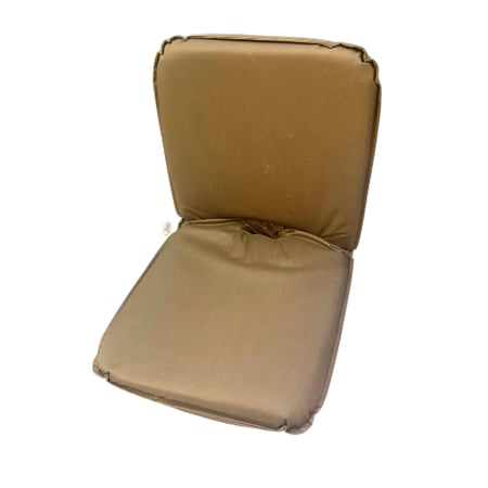 كرسي ارضي اسفنج من بخامة المخمل خمس درجات للظهر بني