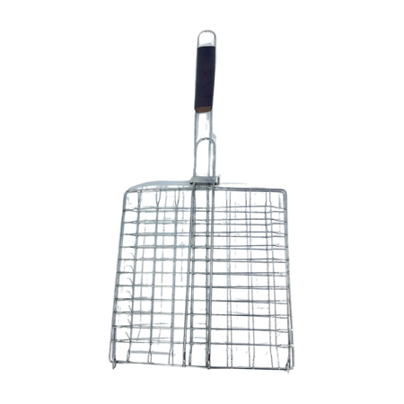 شبك شوي 26 × 26 سم فضي