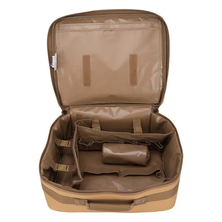 شنطة شاي وقهوة الصمان بطانة PVC قماش كاكي