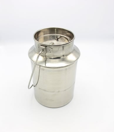 سطل لبن ستيل رقم 8