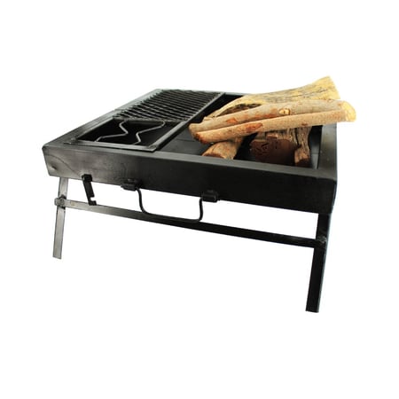 منقل الشعلة مربع ينصفط مع شاخوف+جراب م 47*50