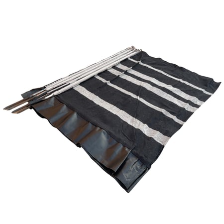 رواق رحلات البر حديد ماصورة لون اسود مقاس 1.5×6 متر