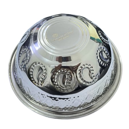 طاسة استيل هندي منقوش مقاس 28