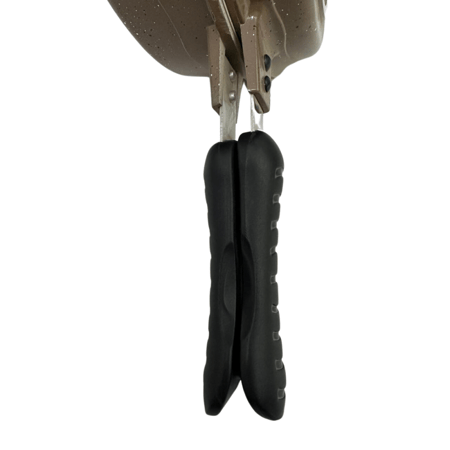 مقلاة  مزدوجة دائرية م 28 سم ذهبي بطبقة