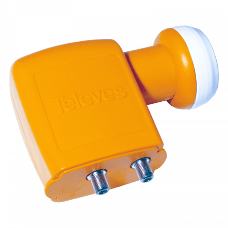 لاقط تيليفيز مخرجين Televes Twin LNB offset