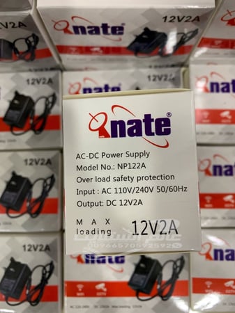 محول كهرباء قابس ثلاثي 12 فولت 2 امبير 12V 2A three-prong power adapter